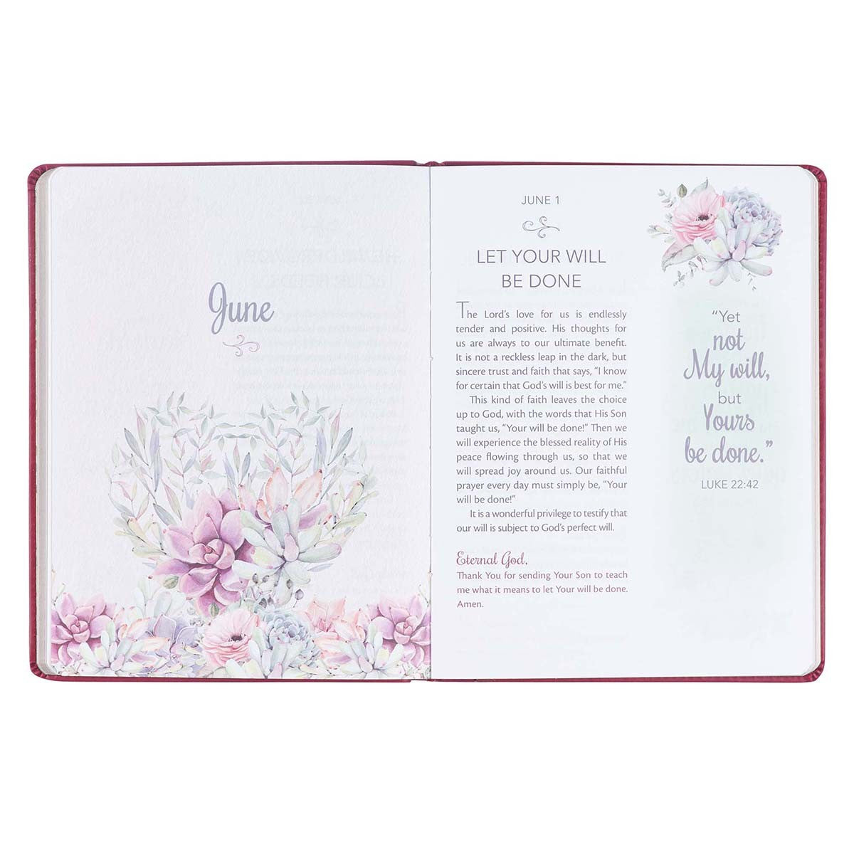 靈修書籍 - My Favorite Bible Verse Imperial Red Faux Leather Daily Devotional