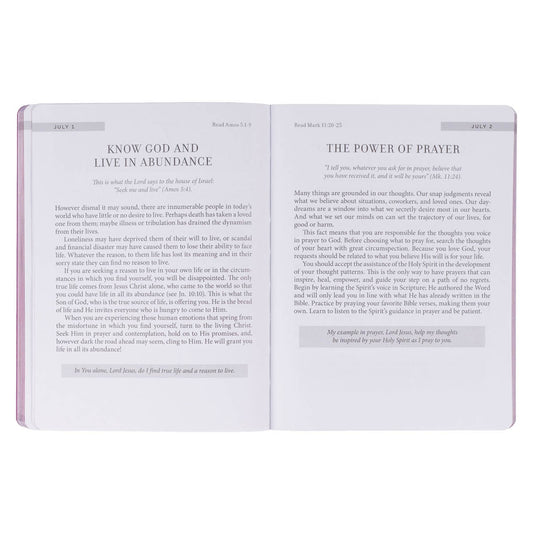 靈修書籍 - New Beginnings New Beginnings Pink Sunshine Field Softcover Devotional Softcover Devotional
