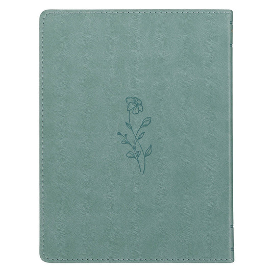 Be Still and Know I Am God Dusty Teal Faux Leather Devotional - Image 2