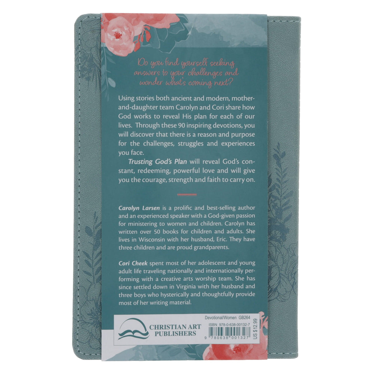 靈修書籍 - Trusting in God's Plan Teal Faux Leather 90-Day Devotional