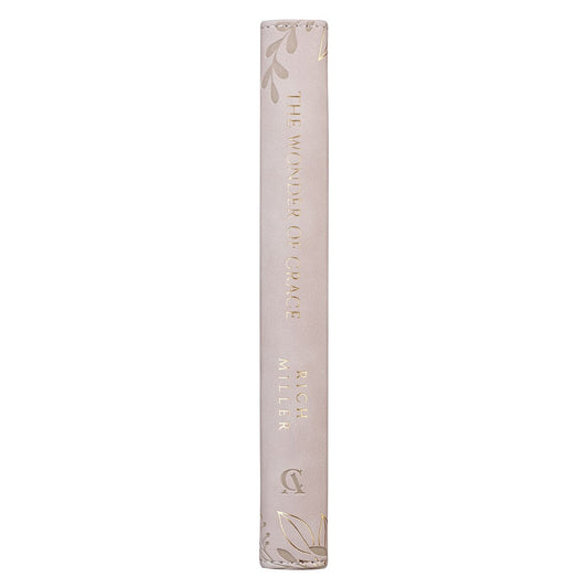 The Wonder of Grace: A 40-Day Devotional Journey Taupe Faux Leather Devotional