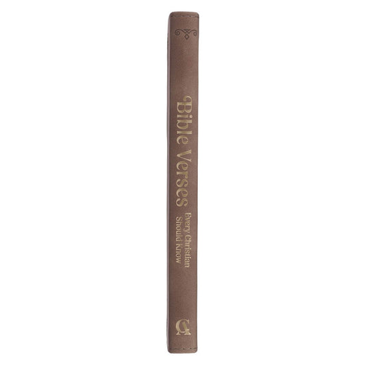 Bible Verses Every Christian Should Know Brown Faux Leather Devotional