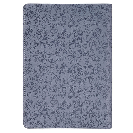 Strength and Dignity Blue Cottage Garden Faux Leather Classic Journal - Proverbs 31:25 - Image 2