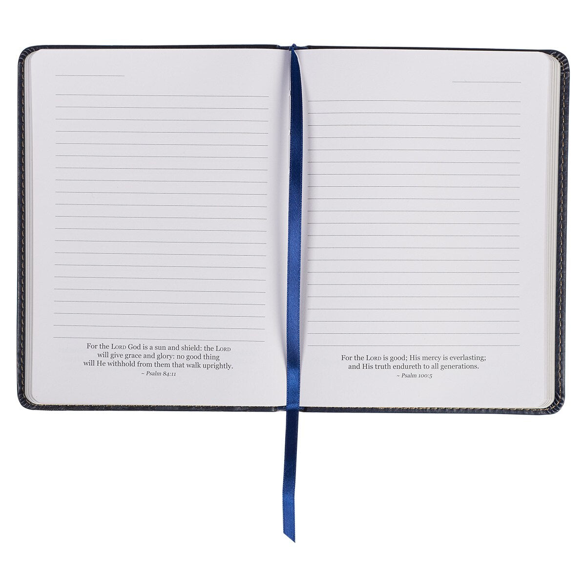 Wings Like Eagles Navy Blue Handy-sized Faux Leather Journal - Isaiah 40:31 - Image 5