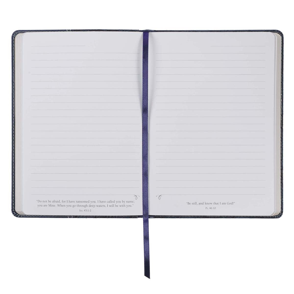 Trust in the Lord Navy Faux Leather Classic Journal - Proverbs 3:5-5