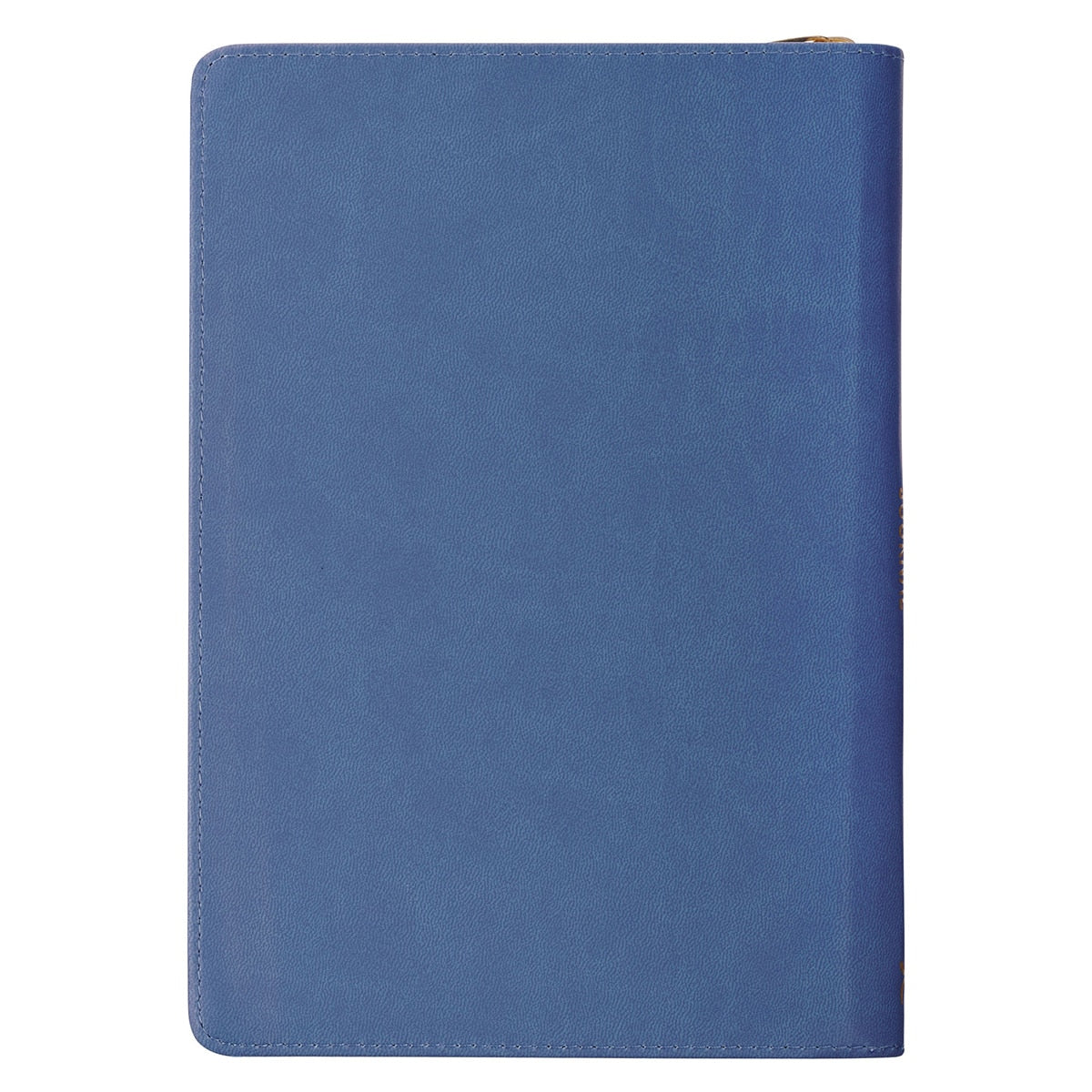 Love Blue Floral Tile Faux Leather Journal with Zipper Closure - John 3:16