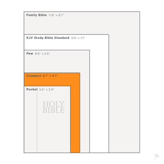 Ballet Pink Large Print Compact King James Version Bible