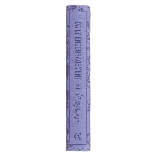 One-Minute Devotions®: Daily Encouragement for Women Purple Floral Faux Leather Devotional