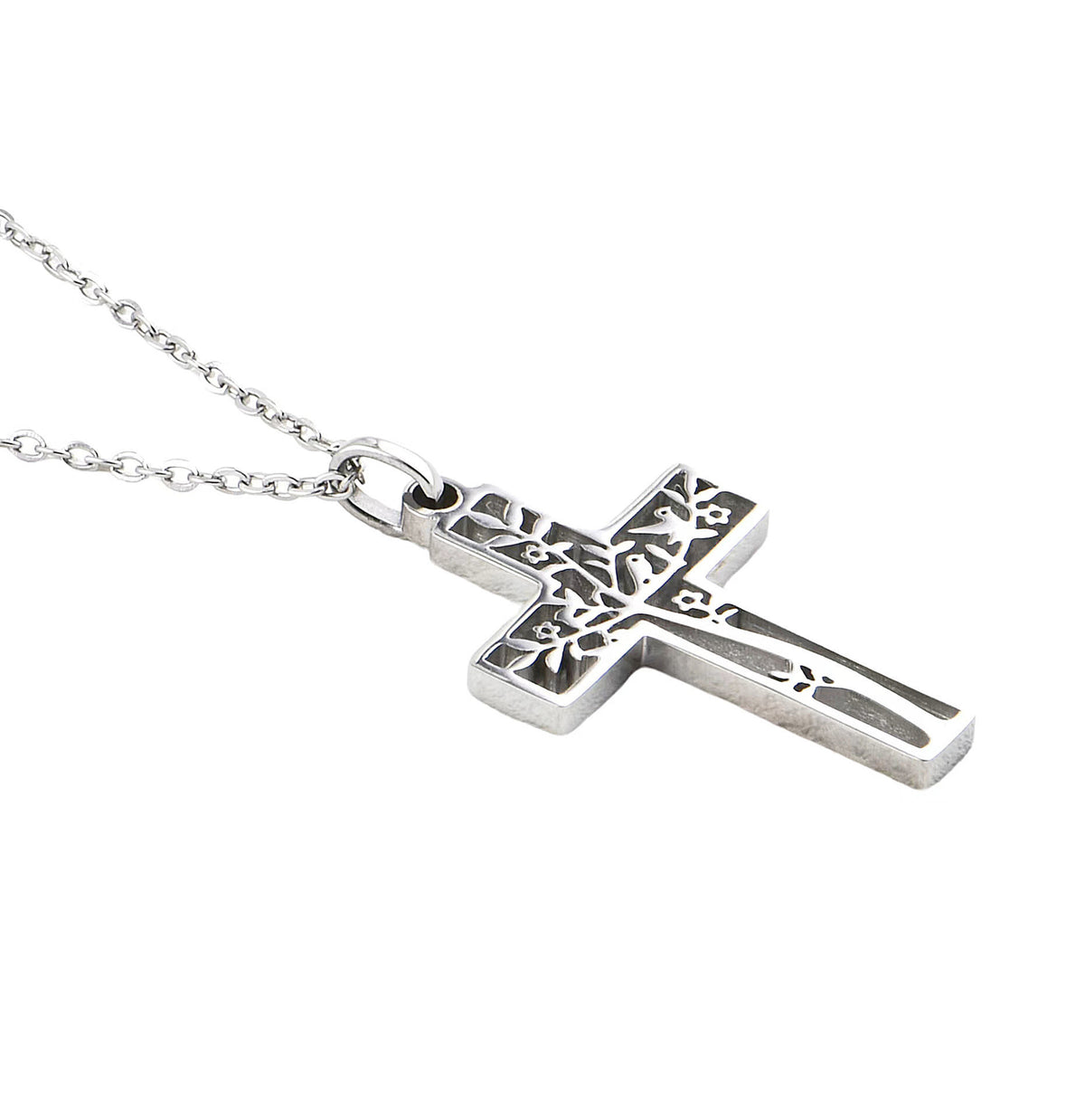 十字架頸鏈 - Tree of Life Cross Necklace (Silver)