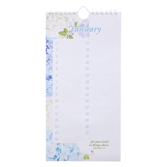 Hydrangea Special Days Calendar - Isaiah 60:1