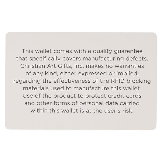 Walk by Faith Black and Gray Full Grain Leather Wallet - 2 Corinthians 5:7