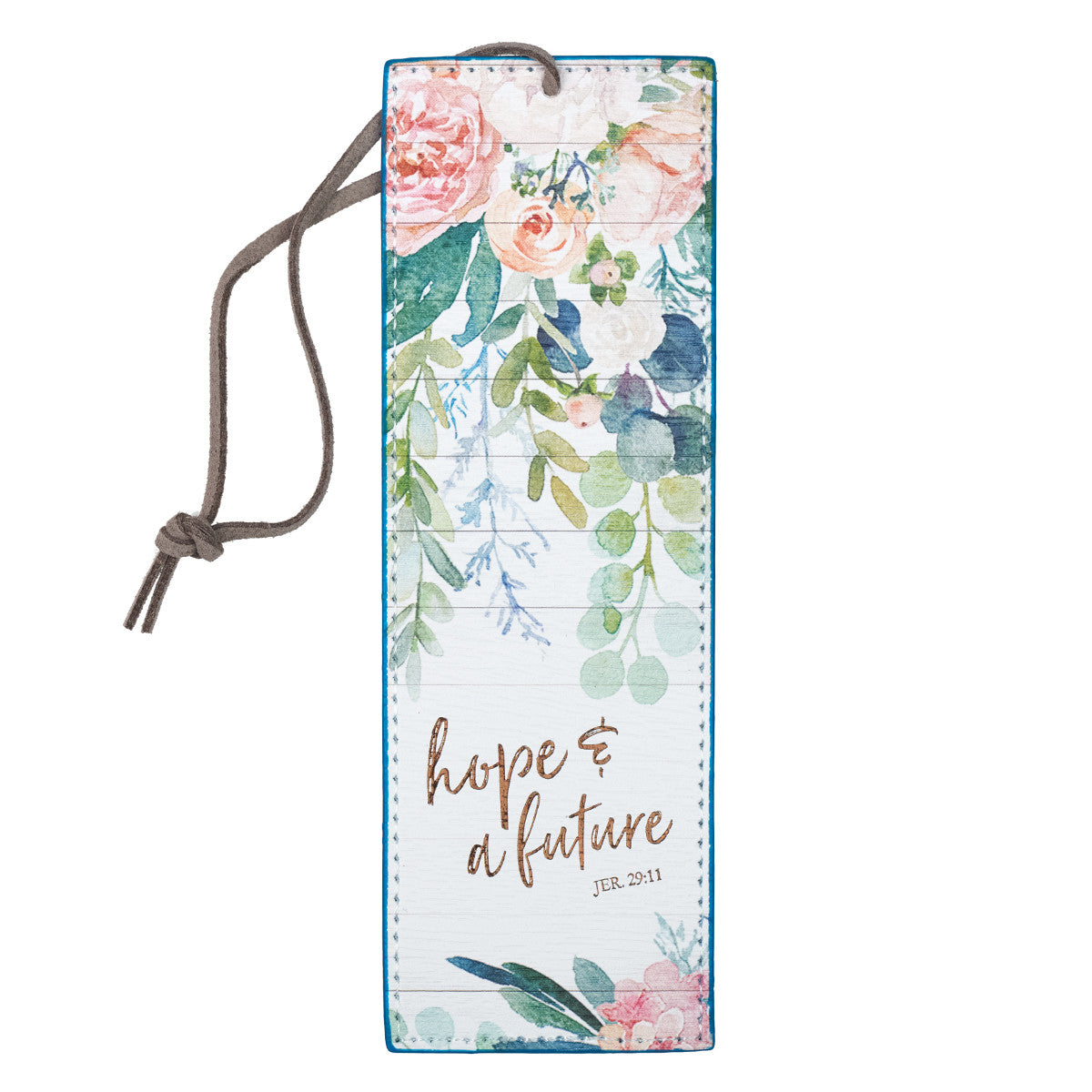 Hope and a Future Faux Leather Bookmark - Jeremiah 29:11