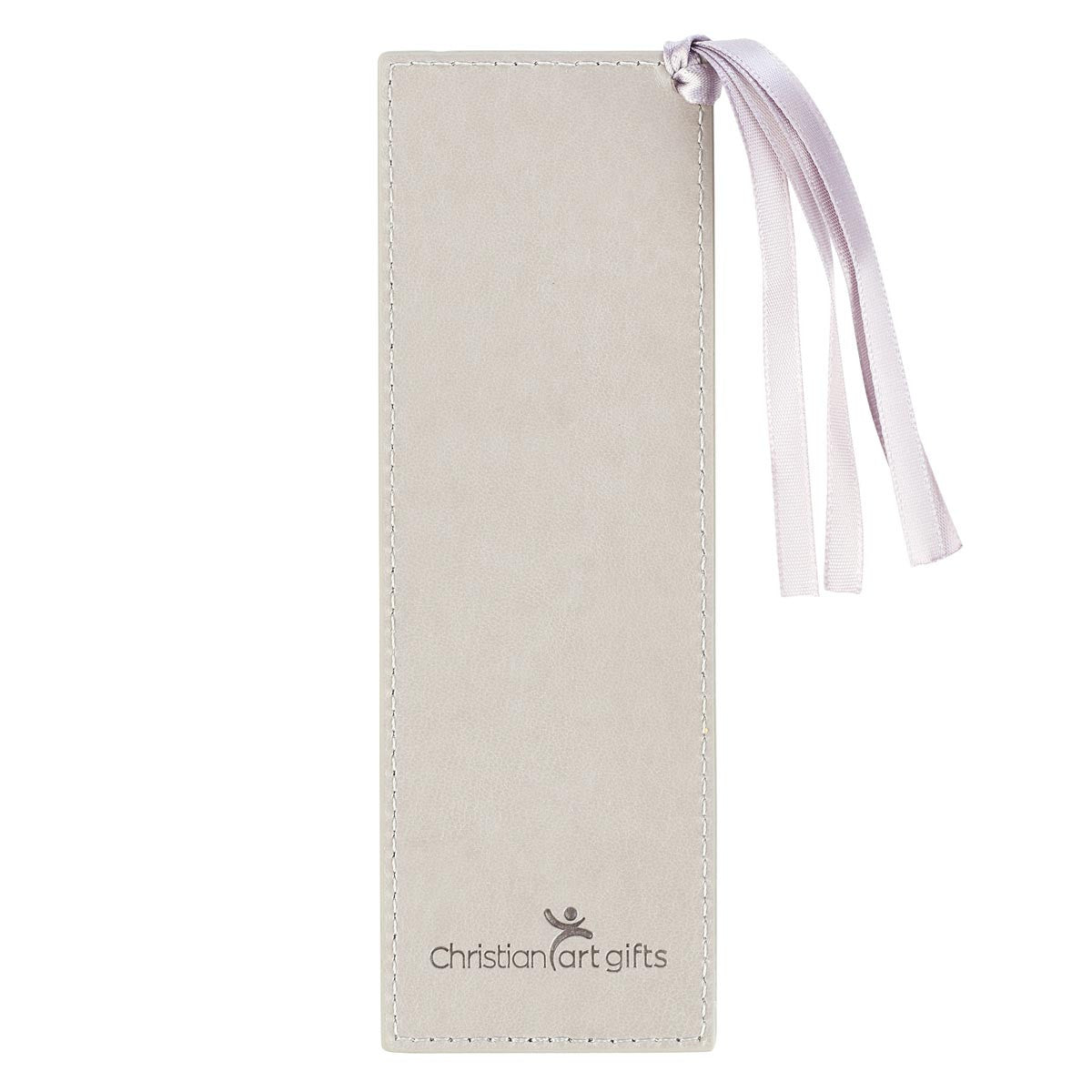 Strength &amp; Dignity Taupe Faux Leather Bookmark – Proverbs 31:25