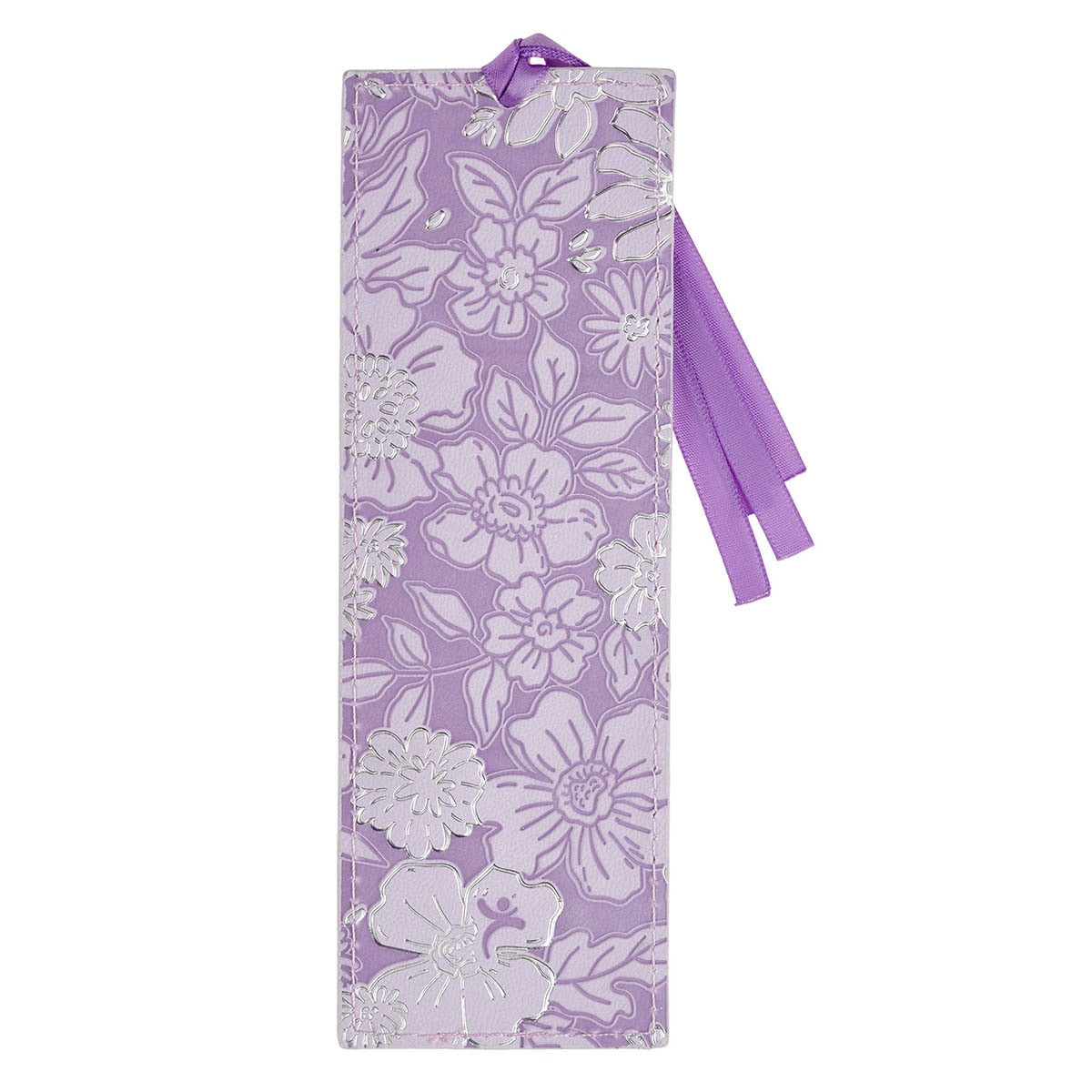 Trust in the Lord Heart Lilac Faux Leather Bookmark - Proverbs 3:5 - Image 2