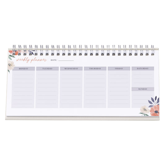 Love is Kind Coral Poppy Undated Weekly Planner
