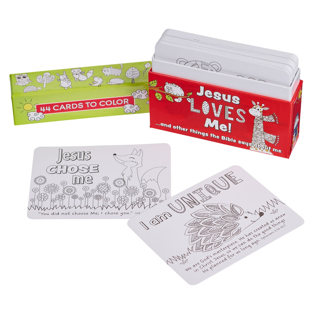 Jesus Loves Me Boxed Coloring Cards