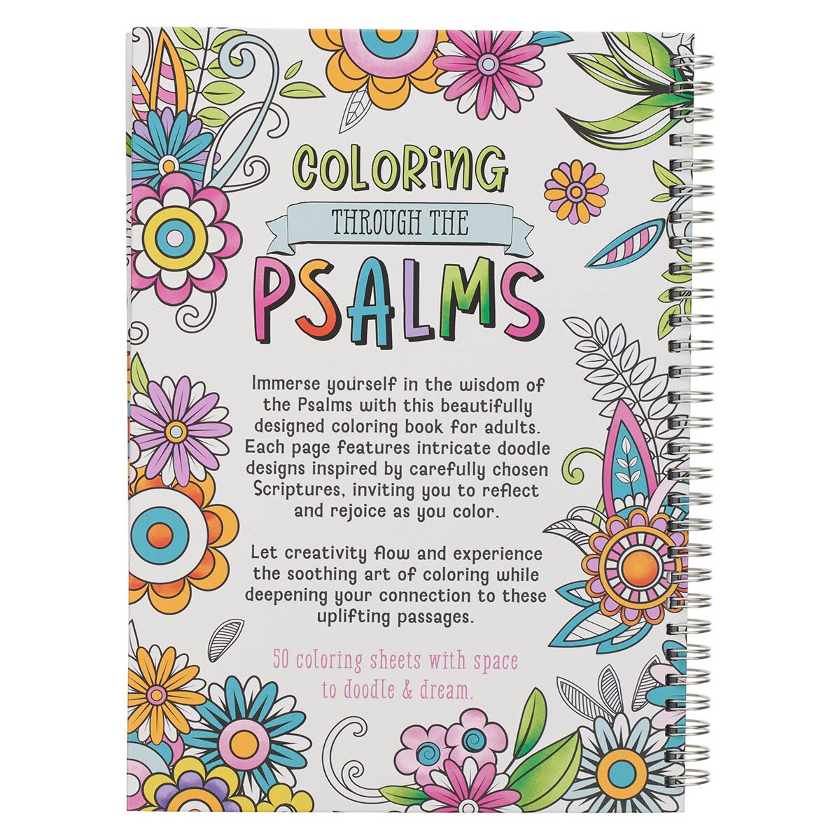 Coloring through the Psalms Spiral Coloring Book - Image 2