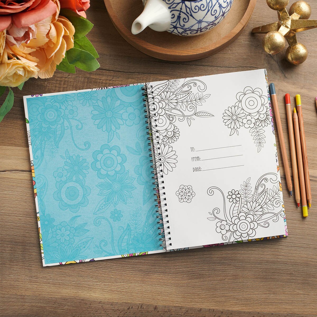 Coloring through the Psalms Spiral Coloring Book - Image 3
