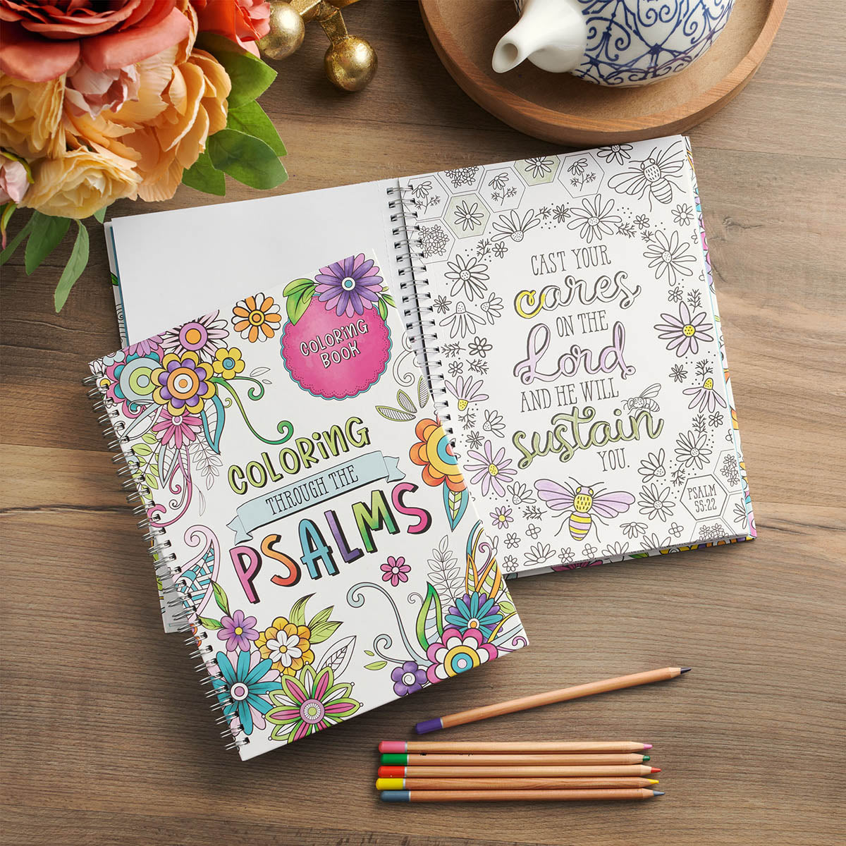 Coloring through the Psalms Spiral Coloring Book - Image 4