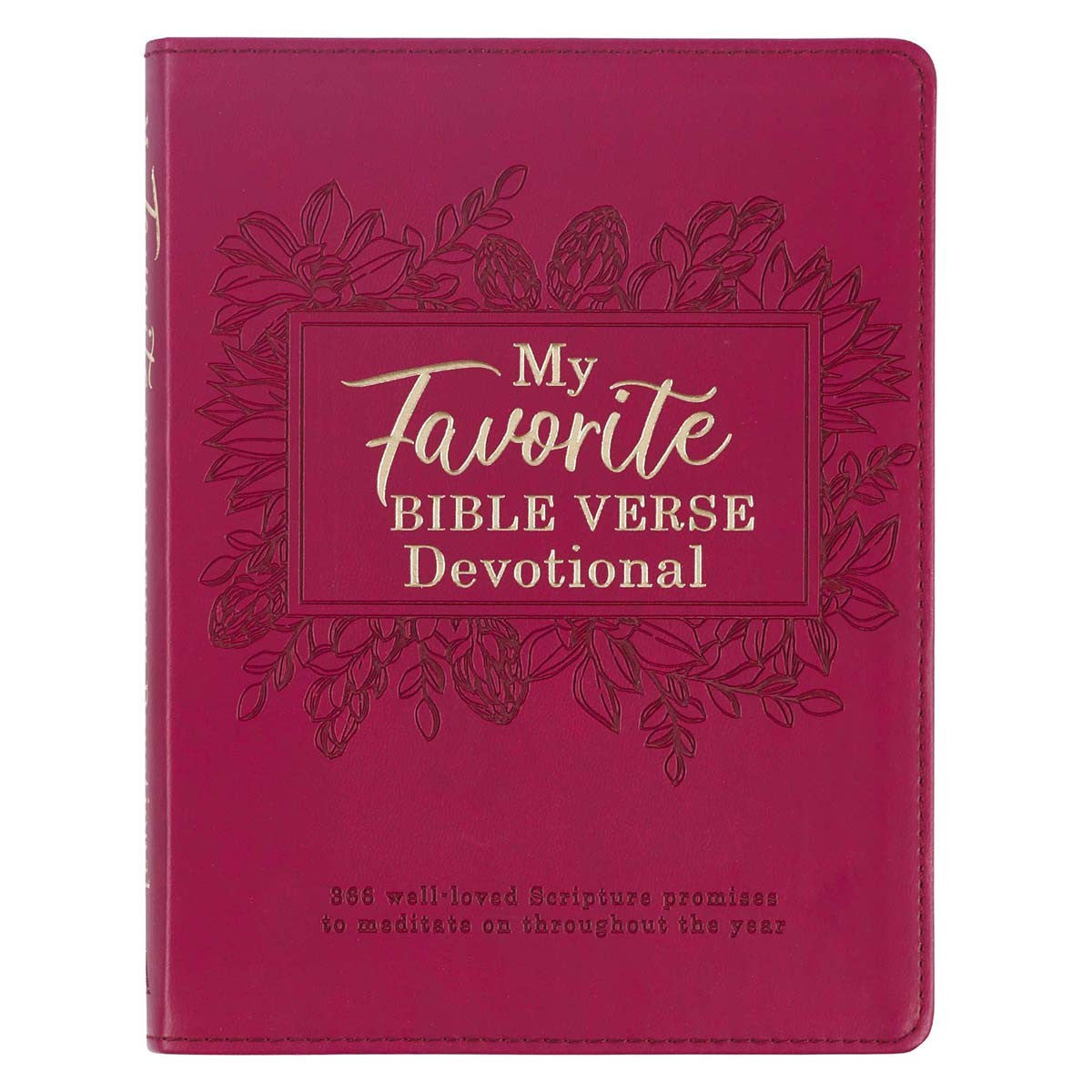 靈修書籍 - My Favorite Bible Verse Imperial Red Faux Leather Daily Devotional