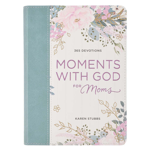 靈修書籍 - Moments With God For Moms Faux Leather Daily DevotionalBY KAREN STUBBS