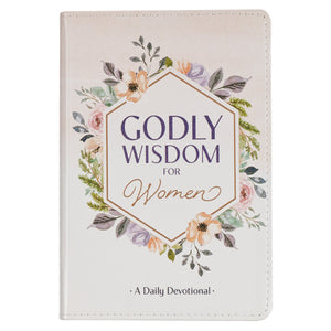 靈修書籍 - Godly Wisdom for Women White Faux Leather Devotional