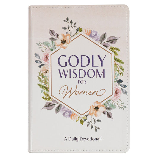 靈修書籍 - Godly Wisdom for Women White Faux Leather Devotional