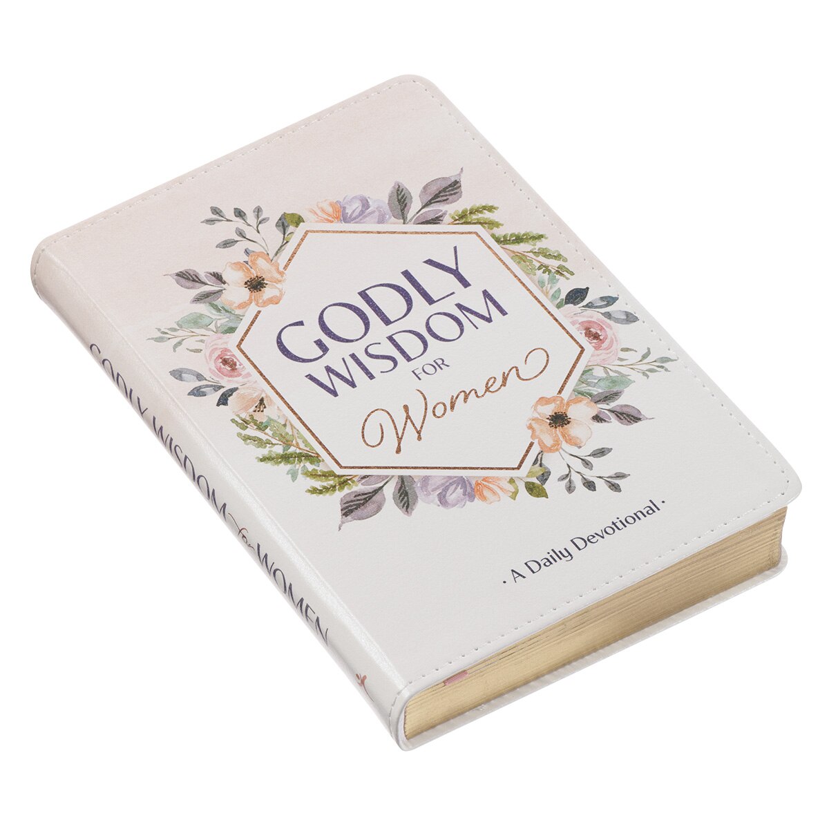 靈修書籍 - Godly Wisdom for Women White Faux Leather Devotional