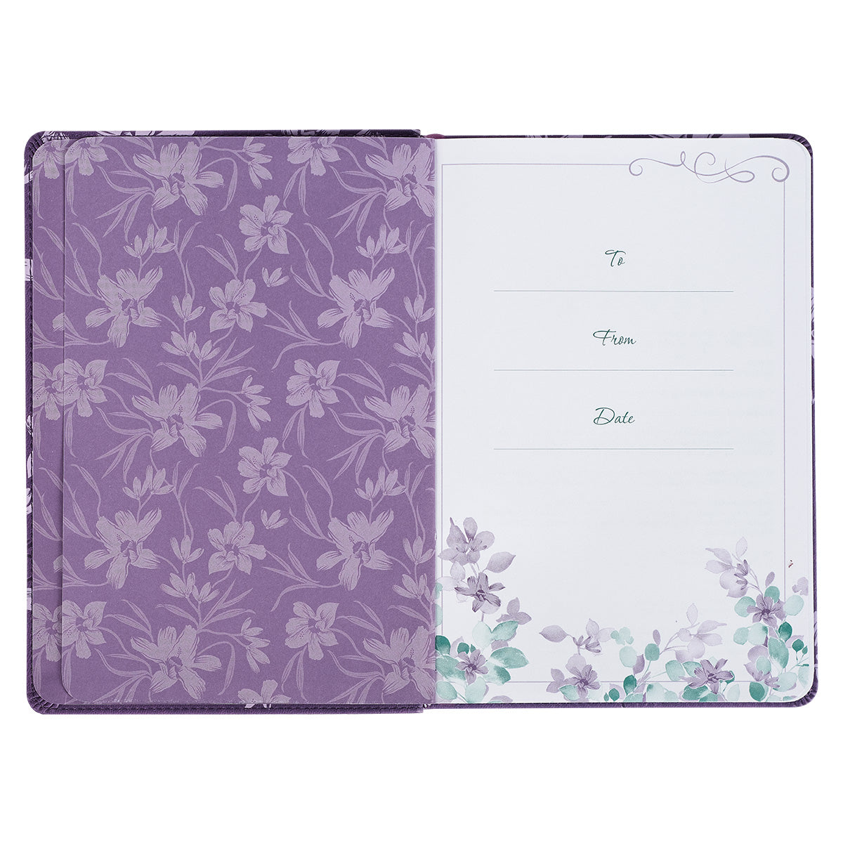 靈修書籍 - A Journey with Jesus Purple Faux Leather Devotional