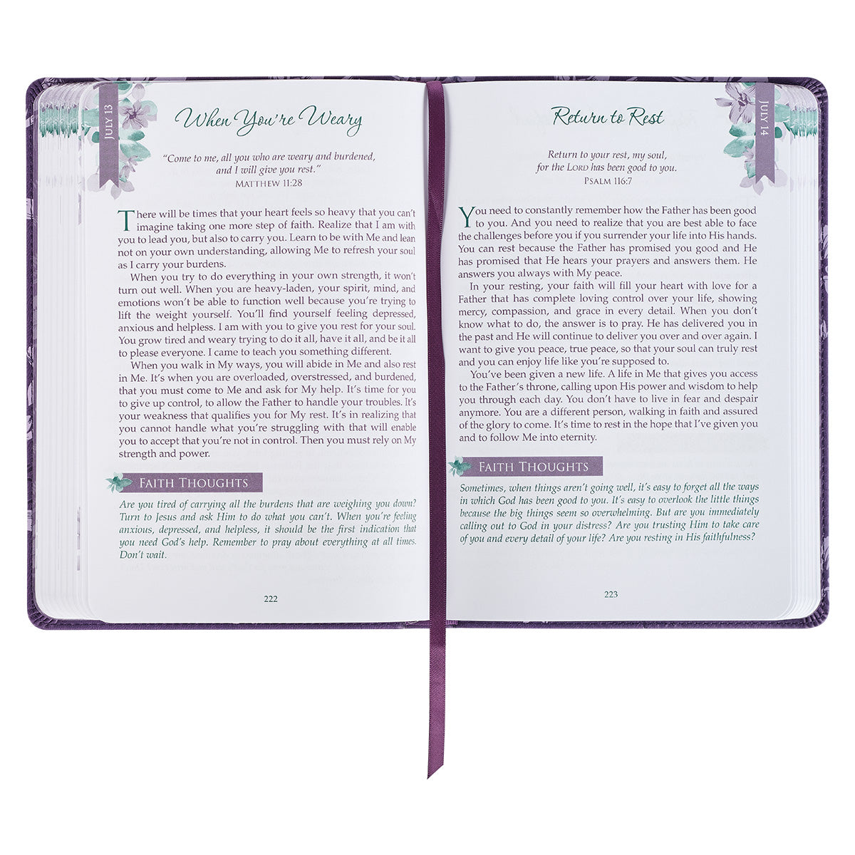 靈修書籍 - A Journey with Jesus Purple Faux Leather Devotional