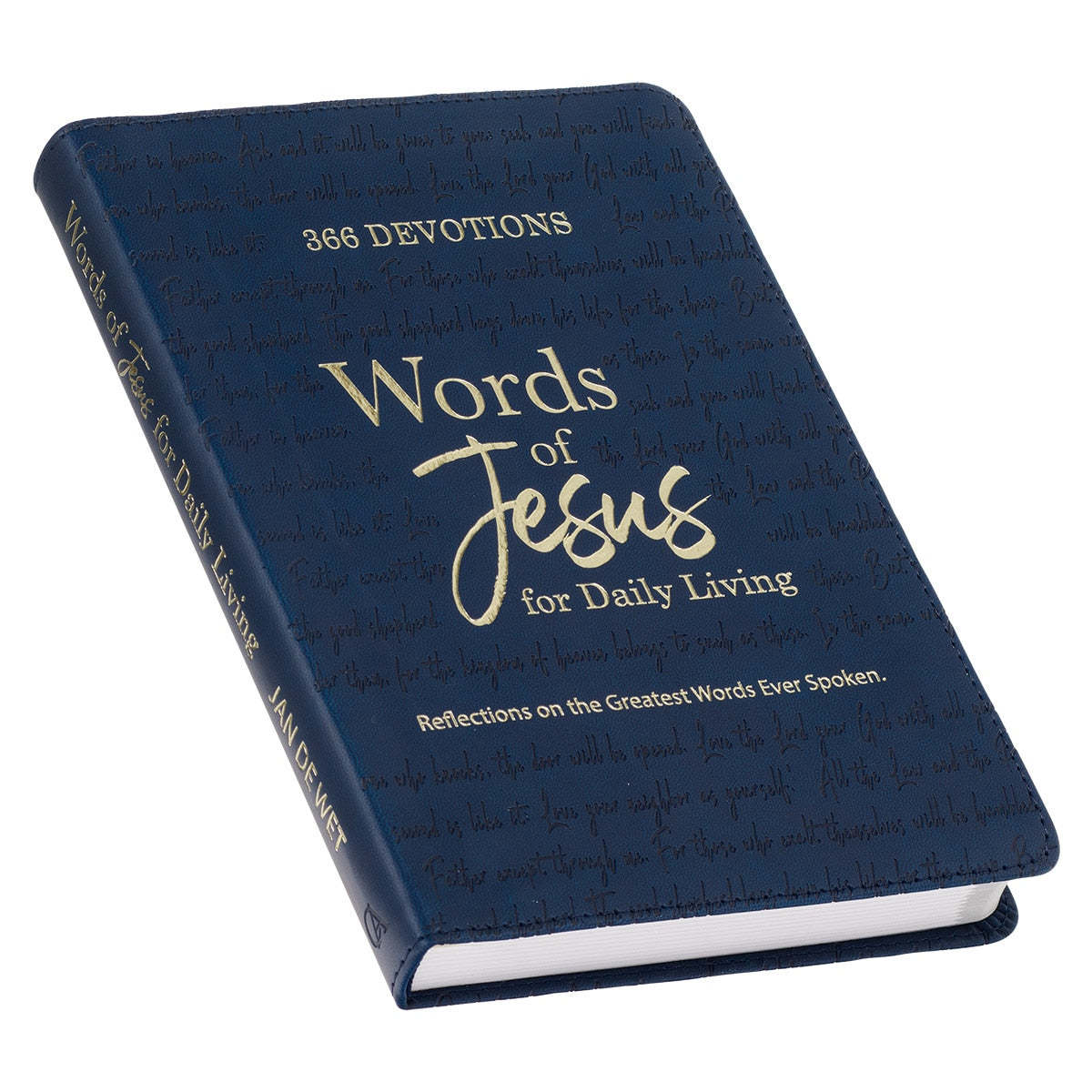 靈修書籍 - Words of Jesus for Daily Living Blue Faux Leather Devotional