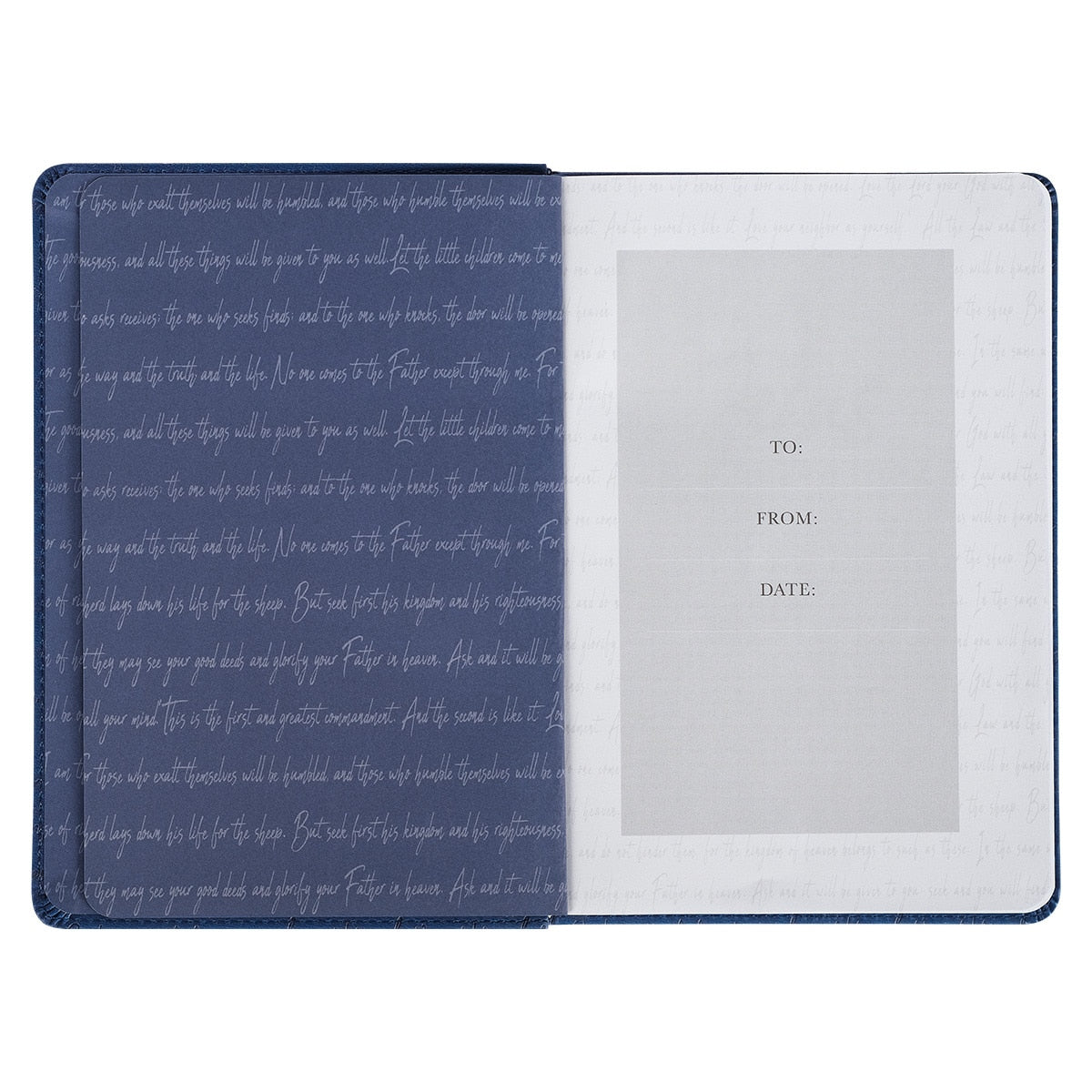靈修書籍 - Words of Jesus for Daily Living Blue Faux Leather Devotional