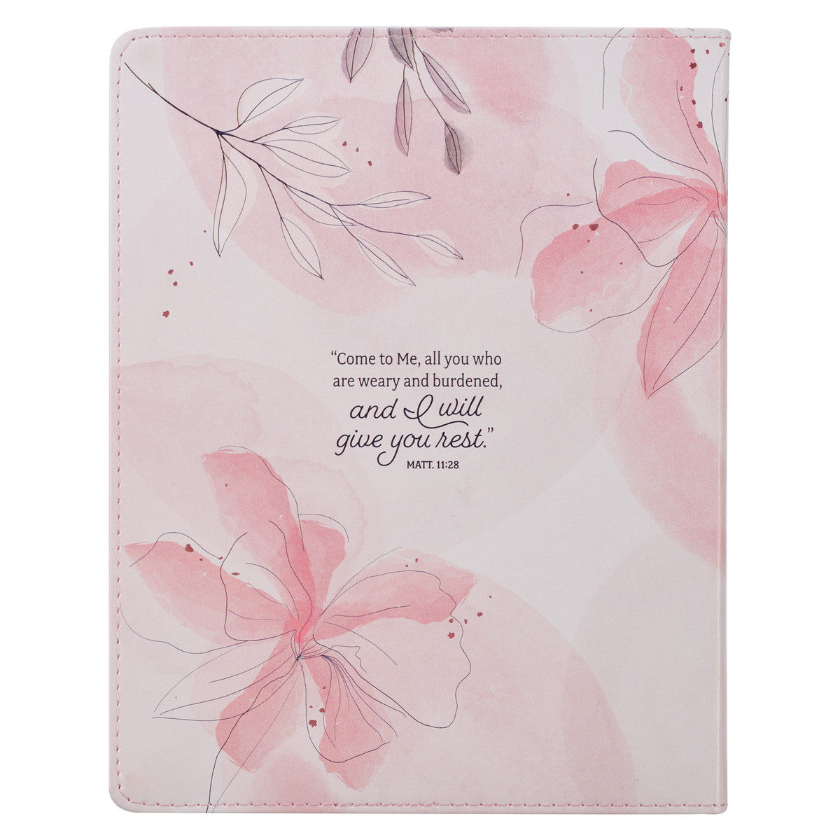 靈修書籍 - Rest in Me Pink Faux Leather Devotional