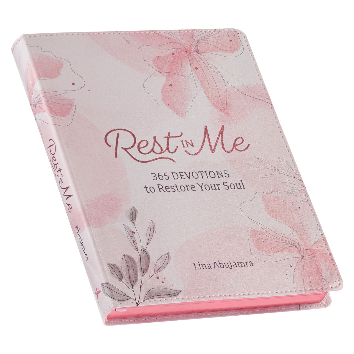 靈修書籍 - Rest in Me Pink Faux Leather Devotional
