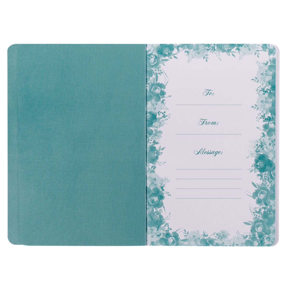 靈修書籍 - Living a Hope-Filled Life Blue Floral Softcover Devotional