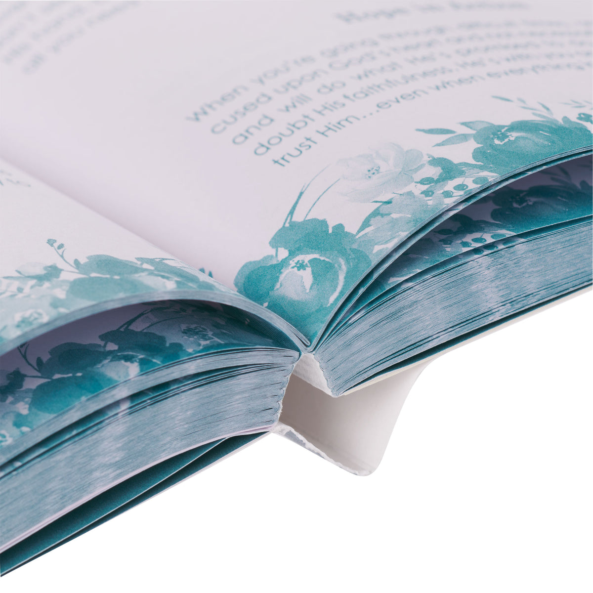 靈修書籍 - Living a Hope-Filled Life Blue Floral Softcover Devotional