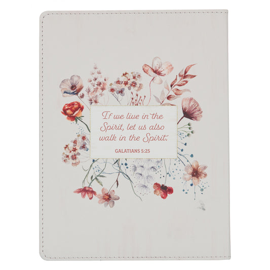 靈修書籍 - Walking in the Spirit Blush Pink Faux Leather Devotional