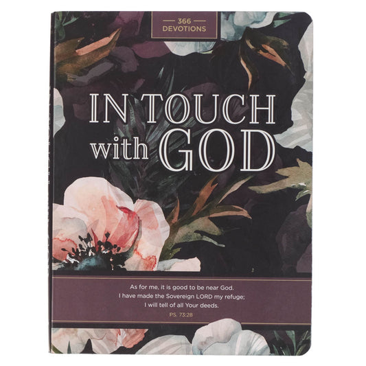 靈修書籍 - In Touch with God Pink Floral Softcover Devotional