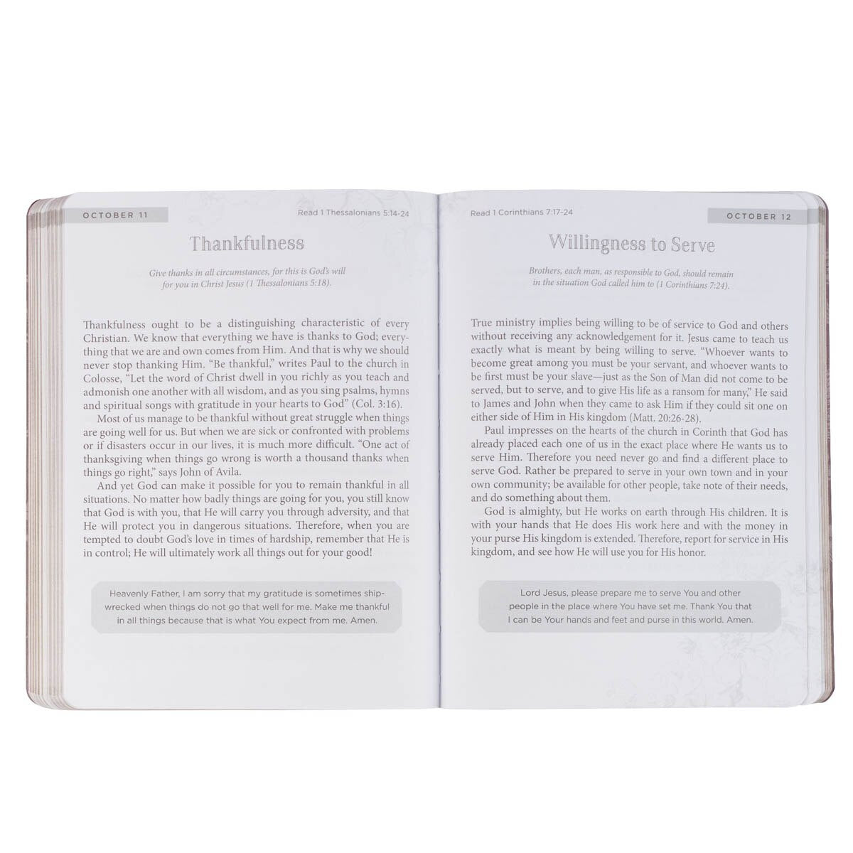 靈修書籍 - In Touch with God Pink Floral Softcover Devotional