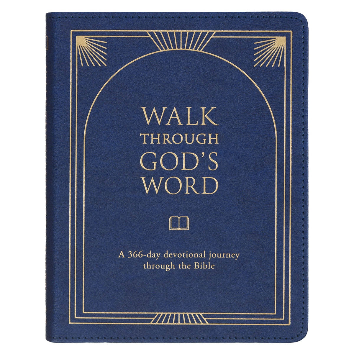 Walk Through God’s Word Navy Faux Leather Devotional