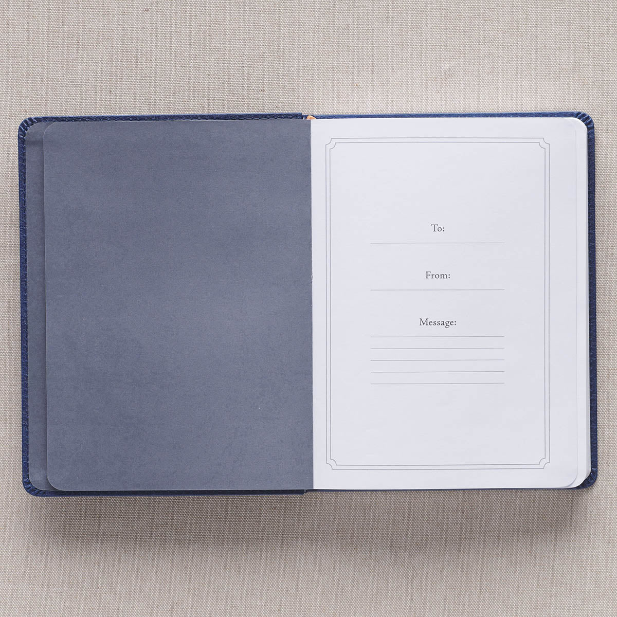 Walk Through God’s Word Navy Faux Leather Devotional - Image 4
