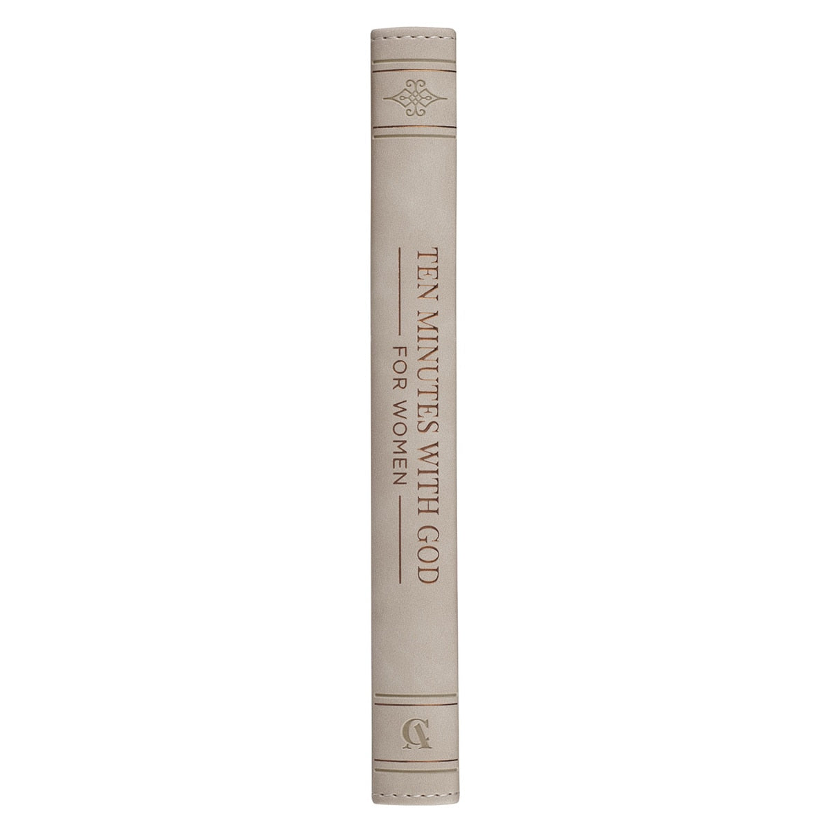 靈修書籍 - Ten Minutes with God for Women Taupe Faux Leather Daily Devotional