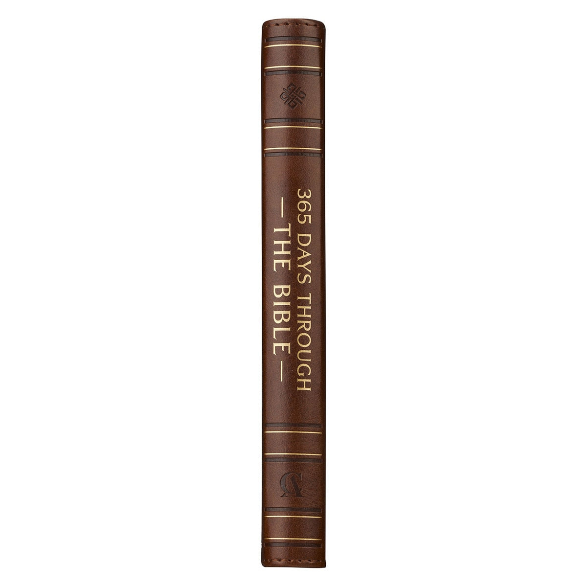 365 Days through the Bible Chestnut Brown Faux Leather Daily Devotional
