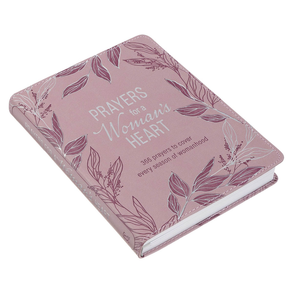 Prayers for a Woman’s Heart Dusty Pink Faux Leather Devotional