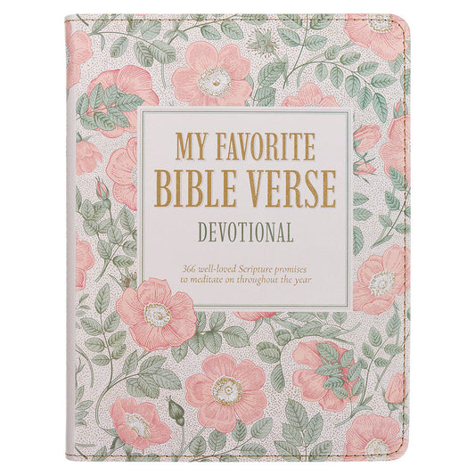 My Favorite Bible Verse Pink Faux Leather Devotional for Women