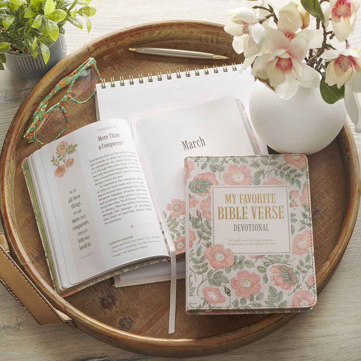 My Favorite Bible Verse Pink Faux Leather Devotional for Women - Image 5