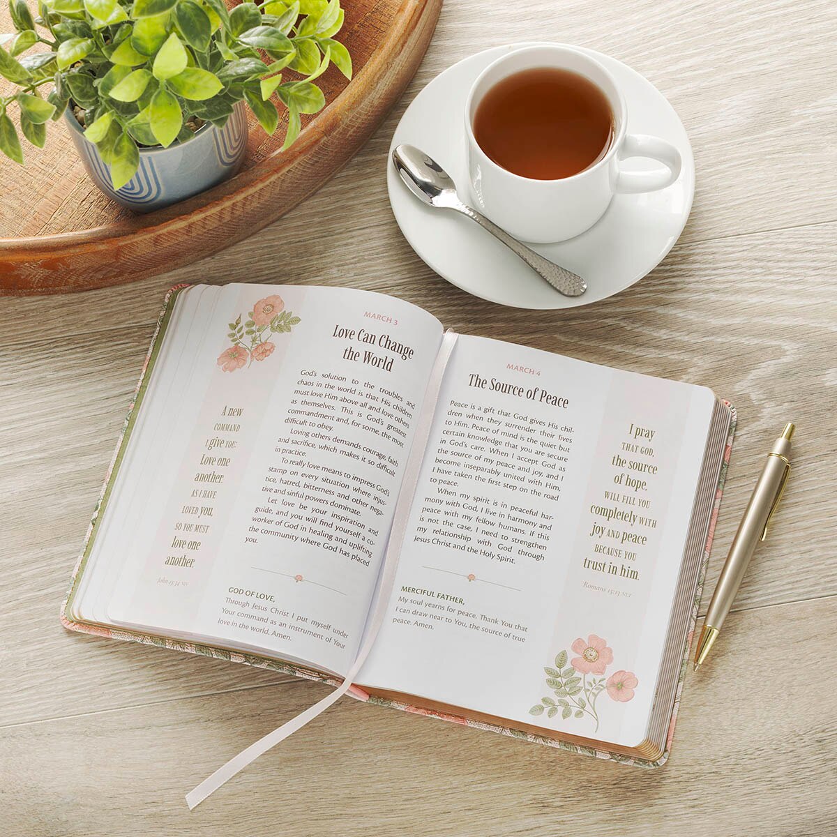 My Favorite Bible Verse Pink Faux Leather Devotional for Women - Image 7