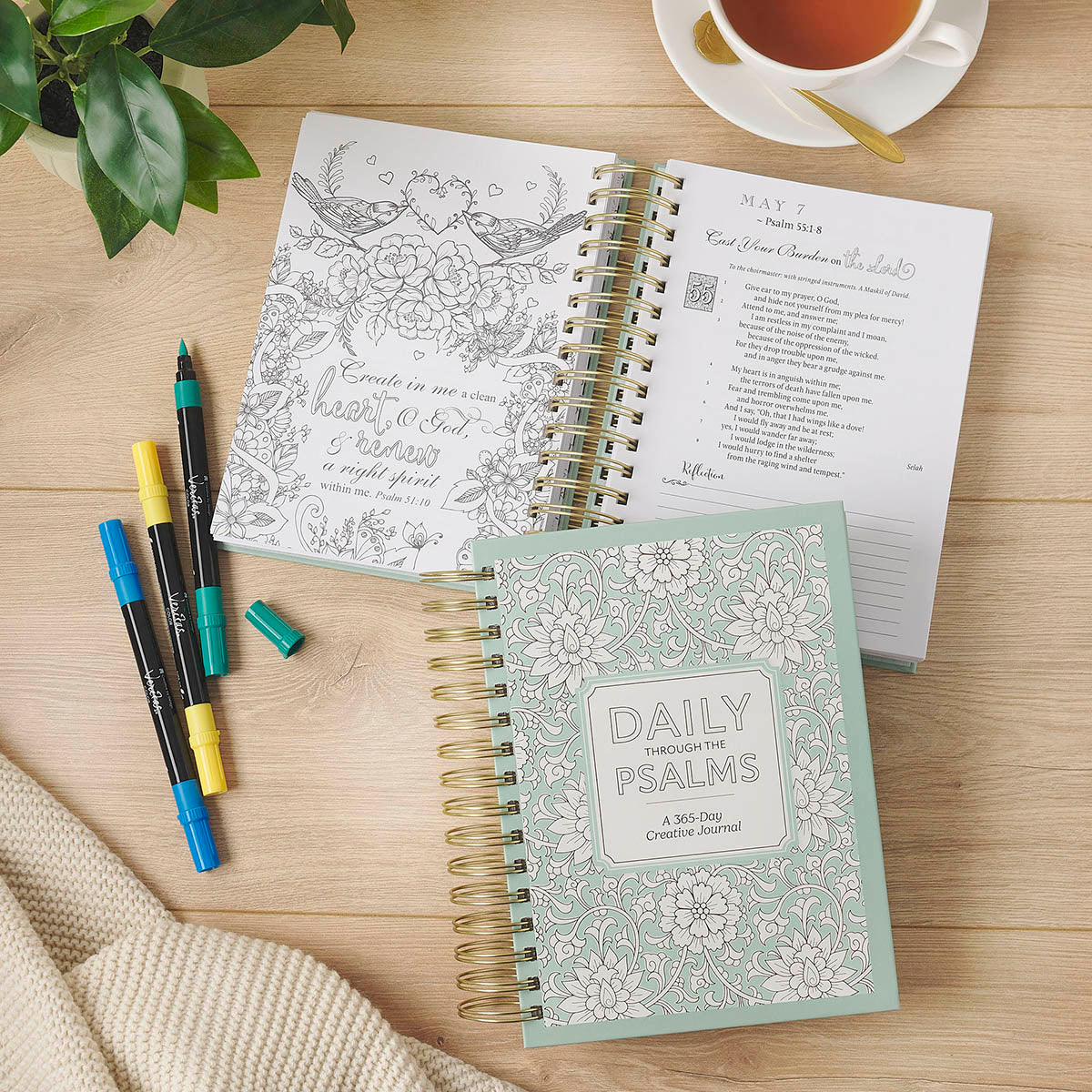 Daily Through the Psalms: A 365-Day Spiral-bound Creative Journal - Image 5
