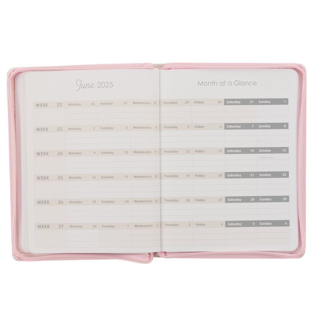Hope and a Future Pink Faux Leather 2025 Large 18-month Planner for Women - Jeremiah 29:11