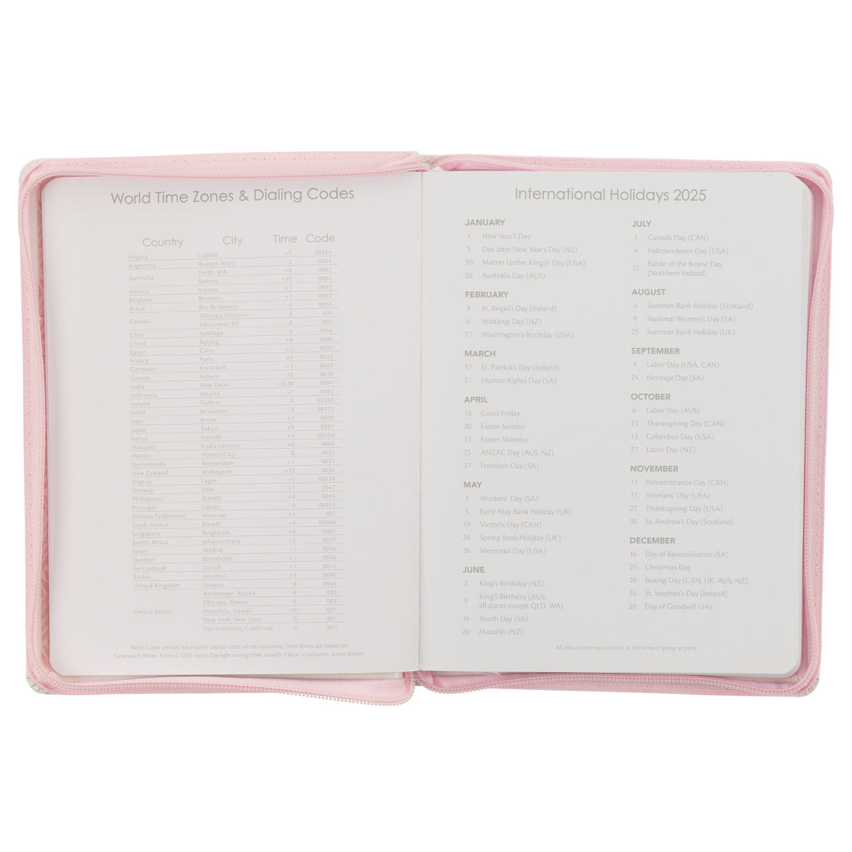Hope and a Future Pink Faux Leather 2025 Large 18-month Planner for Women - Jeremiah 29:11